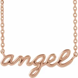Angel Script 18" Necklace