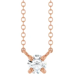 1/6 CT Lab-Grown Diamond Solitaire 18" Necklace