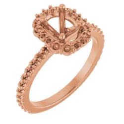 Oval Engagement Ring Mounting