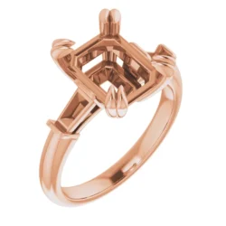 Emerald Engagement Ring Mounting