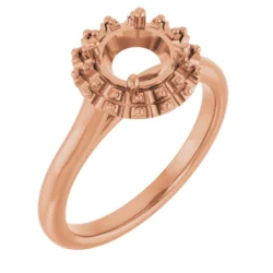 Round Engagement Ring Mounting
