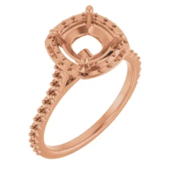 Cushion Engagement Ring Mounting