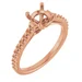 Round Engagement Ring Mounting