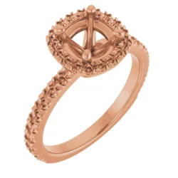 Round Engagement Ring Mounting