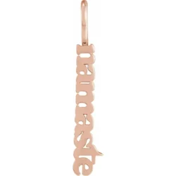 28.76x4.92 mm Namaste Pendant
