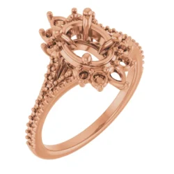 8x6 mm Oval Engagement Ring Mounting