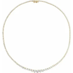 1/2 CTW Lab-Grown Diamond Line 16 1/2" Necklace