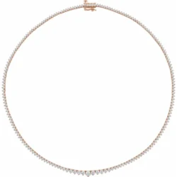 6 5/8 CTW Natural Diamond 16 1/2" Line Necklace