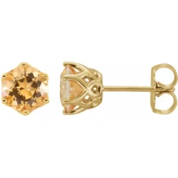 Natural Citrine Earrings