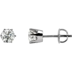 1 CTW Natural Diamond 6-Prong Stud Earrings