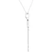 Sterling Silver Natural Pink Sapphire Heart Key 18" Necklace