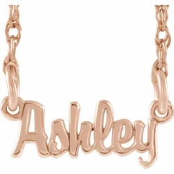 Mini Script Nameplate 18" Necklace