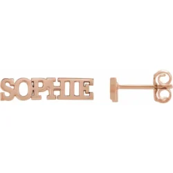 Nameplate Earrings