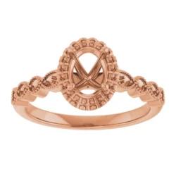 7x5 mm Oval Engagement Ring Mounting