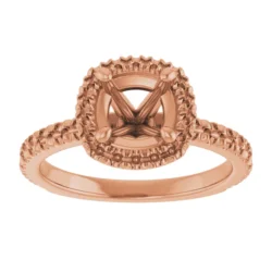6.5 mm Round Engagement Ring Mounting