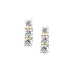 Graduated Round 3 Stone Earring Mounting