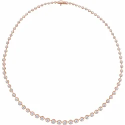 6 3/4 CTW Lab-Grown Diamond Line 16" Necklace