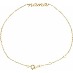 Lowercase Script Nana Bracelet