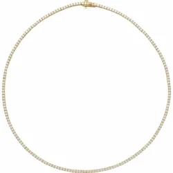 5 7/8 CTW Natural Diamond Line 16" Necklace