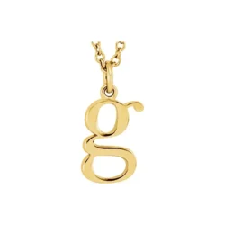 Lowercase Initial g 16" Necklace