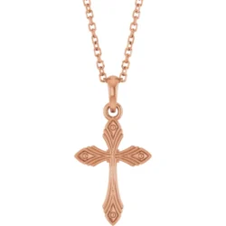 Vintage-Inspired Cross 16-18" Necklace