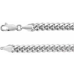 Sterling Silver 5 mm Miami Cuban Curb 18" Chain