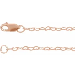 1.9 mm Heart 20" Chain
