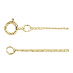14K Yellow Gold-Filled 1 mm Curb 16" Chain