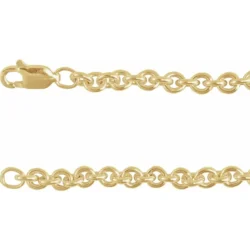 14K Yellow Gold-Filled 4 mm Cable 16" Chain