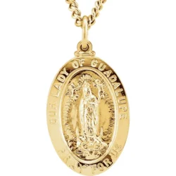 24K Yellow Gold-Plated Our Lady of Guadalupe 24" Necklace