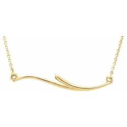 Curvilinear Bar 17 1/2" Necklace