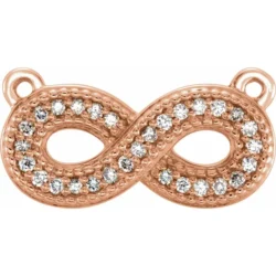 .06 CTW Natural Diamond Infinity-Inspired Necklace Center