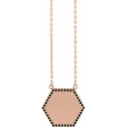 Hexagon 16" Necklace Mounting