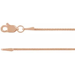 14K Yellow Gold-Filled 1.25 mm Box 18" Chain