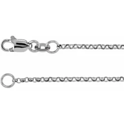 Sterling Silver 1.5 mm Adjustable Hollow Rolo 18-20" Chain